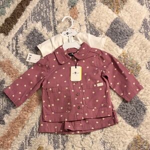 7 For All Mankind Denim 3 Piece Skirt Set